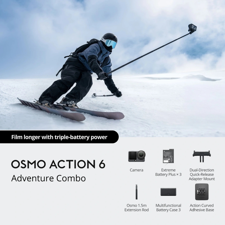 DJI Osmo Action 6 8K action camera for travel and adventure creators