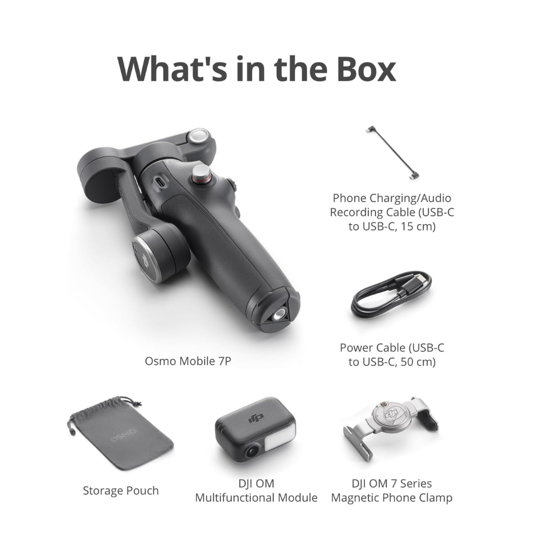 Shop now DJI Osmo Mobile 7P gimbal with AI tracking technology