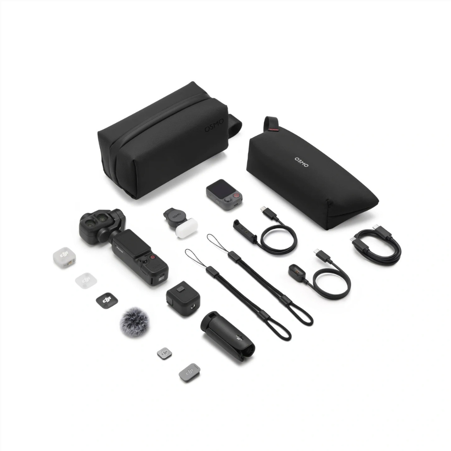 DJI Osmo Pocket 4P vlogging camera in Nepal with rotating OLED display and professional 4K video recording.