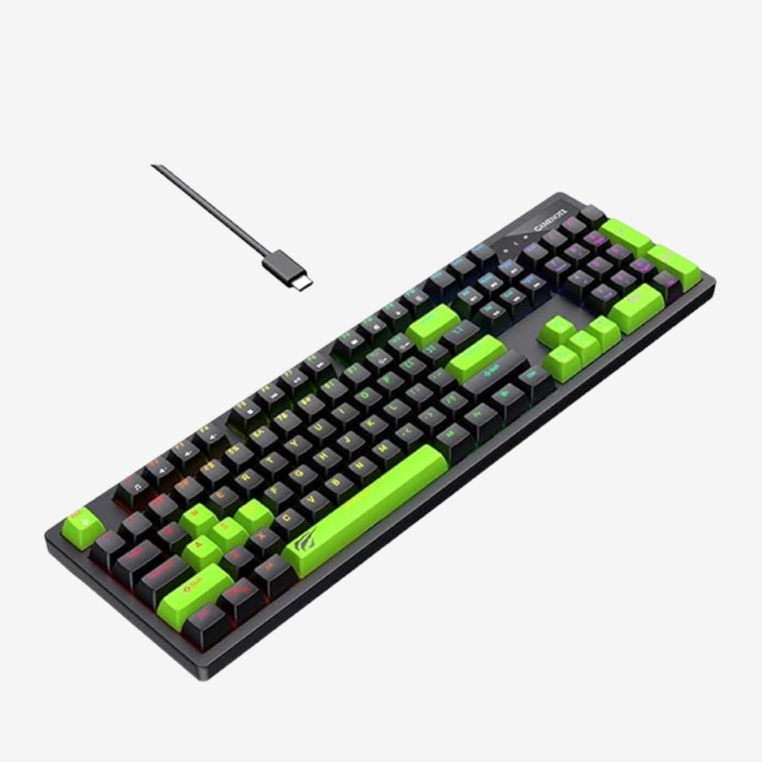 Shop now Havit KB893L RGB mechanical keyboard blue switch full size