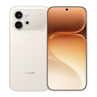 Honor 600 5G smartphone showing front and back design with cream color phone on a white background