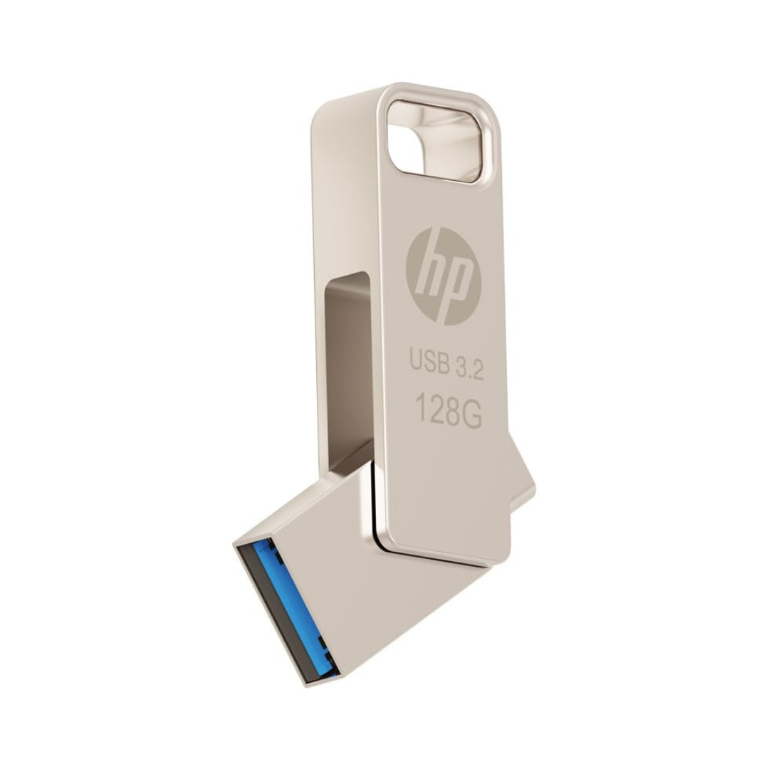 HP 128GB Type C OTG pen drive metal swivel design for smartphone and laptop Nepal
