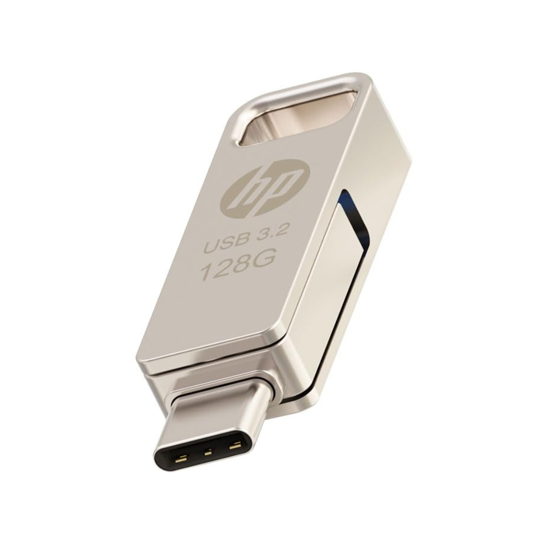 HP USB 3.2 dual connector flash drive for Android Type C phones and MacBook