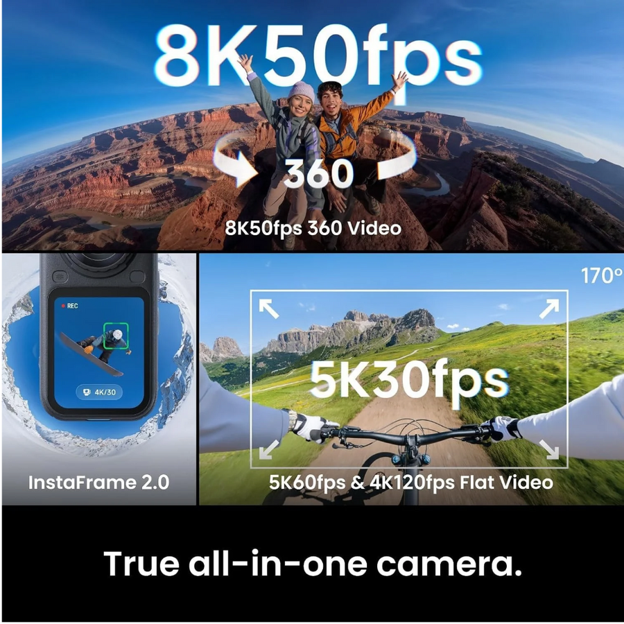 Insta360 X6 Waterproof 360 Camera IP68 20m for Adventure Photography Nepal