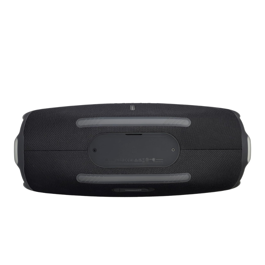 Buy JBL Boombox 4 black waterproof Bluetooth speaker with 65W output, 2 tweeters, 2 woofers, and 3 passive radiators for premium sound.