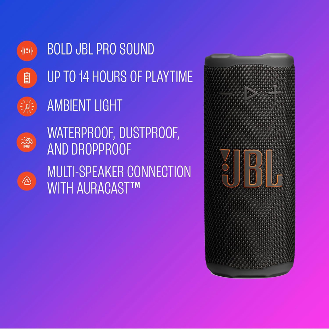 Buy now JBL Grip portable speaker with ambient light effects for mood setting