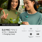 DJI Mic Mini 2: 2 TX + 1MRX + Charging Case