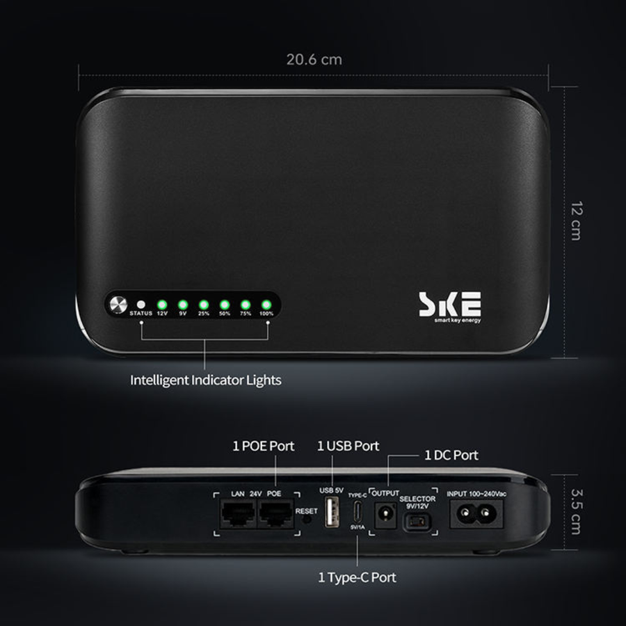 Order online Mini UPS DC 20000mAh surge protector for modem