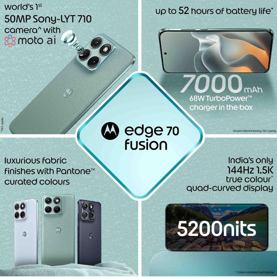 Motorola Edge 70 Fusion 5G 1.5K AMOLED display phone get best deal Nepal