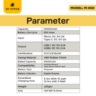 specification of Powerbank