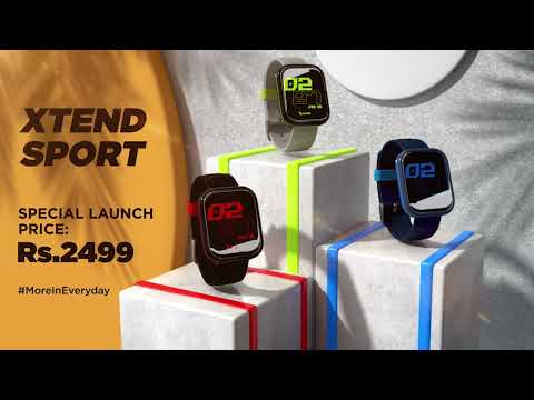 boAt Xtend Sport Smartwatch | 1.69 inch Color Display | 7 days Battery Life | Health and Fitness Tracking | 700+ Sports modes | IP67 resistance | Compatible with Android and iOS devices | 12-months warranty