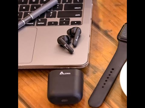 Alewa Drip pods | Bluetooth Earbuds 42 Hours Playback | Low Latency | Rubberized Scratch proof Coating | Digital Display | IPX4 Sweat & Water Resist | 6-months Warranty