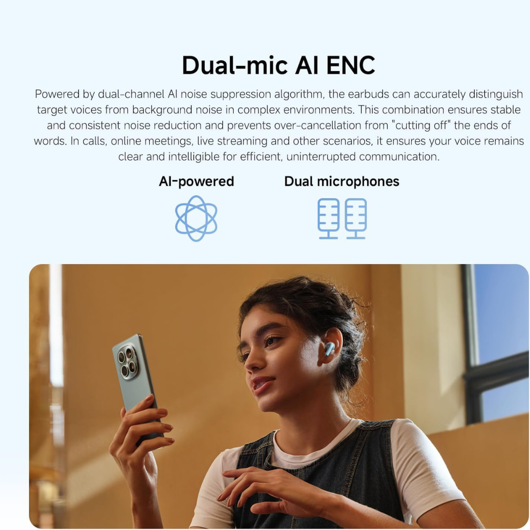 Get Redmi Buds 8 Lite true wireless earbuds with stable 10 meter Bluetooth connectivity