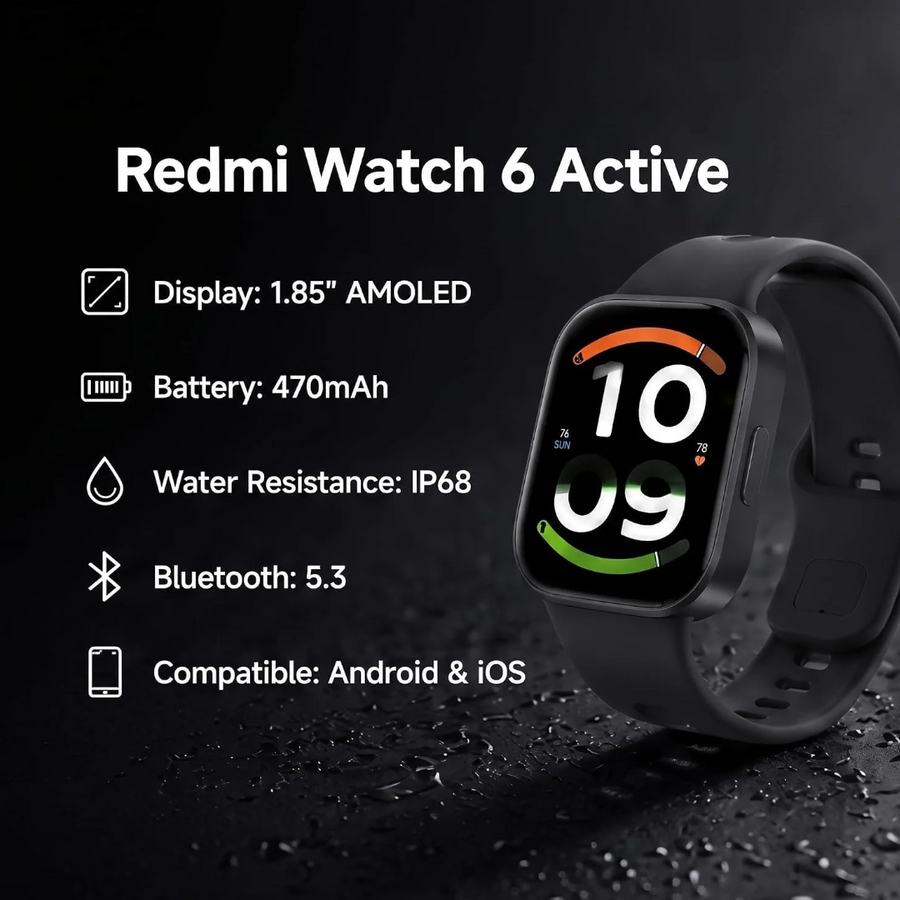 Redmi Watch 6 Active Smartwatch with All-Day Stress Monitoring Nepal – Shop Now