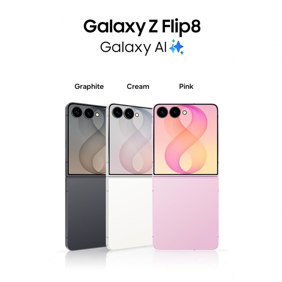 Samsung Galaxy Z Flip8 5G with 12GB RAM and 512GB UFS 4.0 storage
