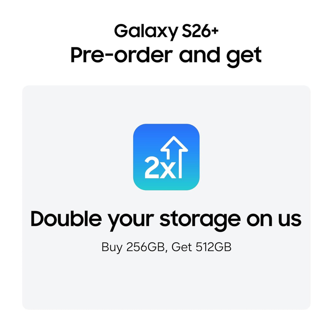 Get Samsung Galaxy S26 Plus latest flagship phone with 6.7 inch AMOLED display