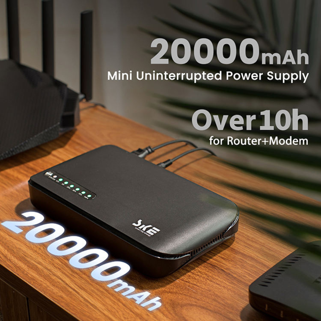 Buy now 20000mAh WiFi Mini UPS for uninterrupted internet during power cuts