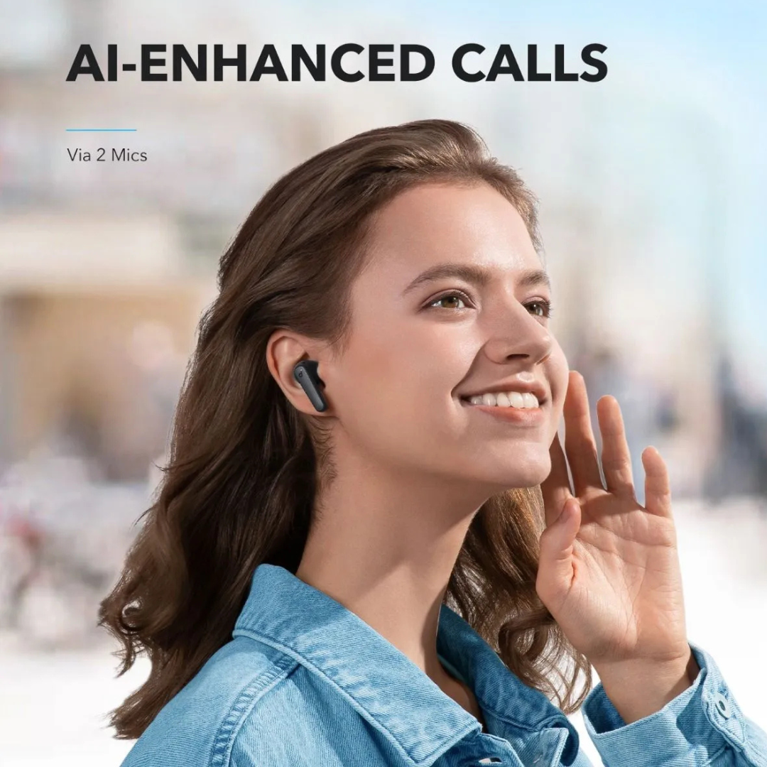 Shop now Soundcore R50i earbuds with ergonomic in ear fit for long listening comfort