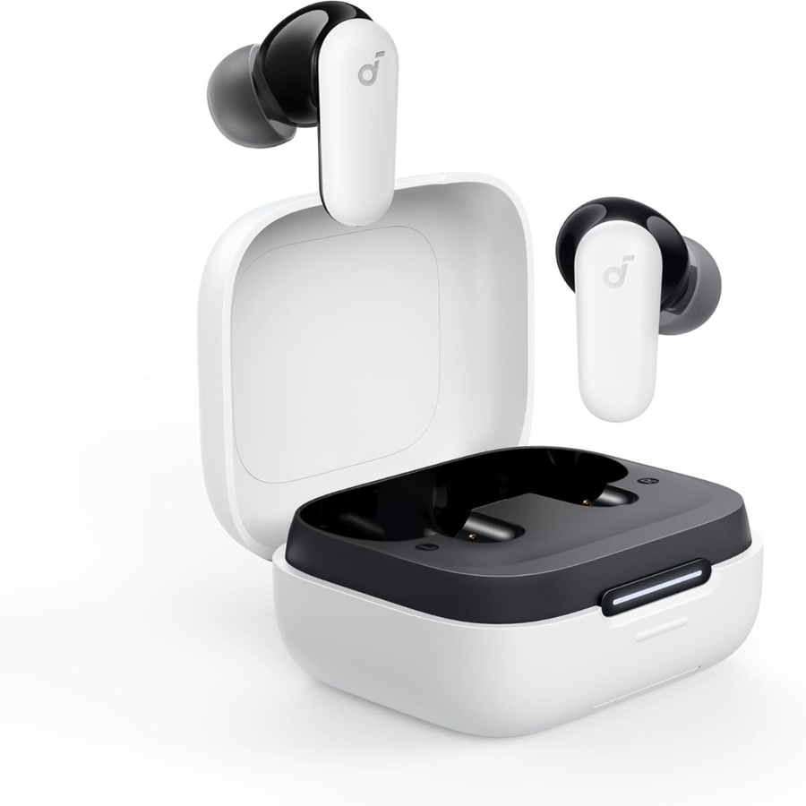 Shop now Soundcore R60i NC Bluetooth earbuds featuring 6 mic clear calling and long battery life
