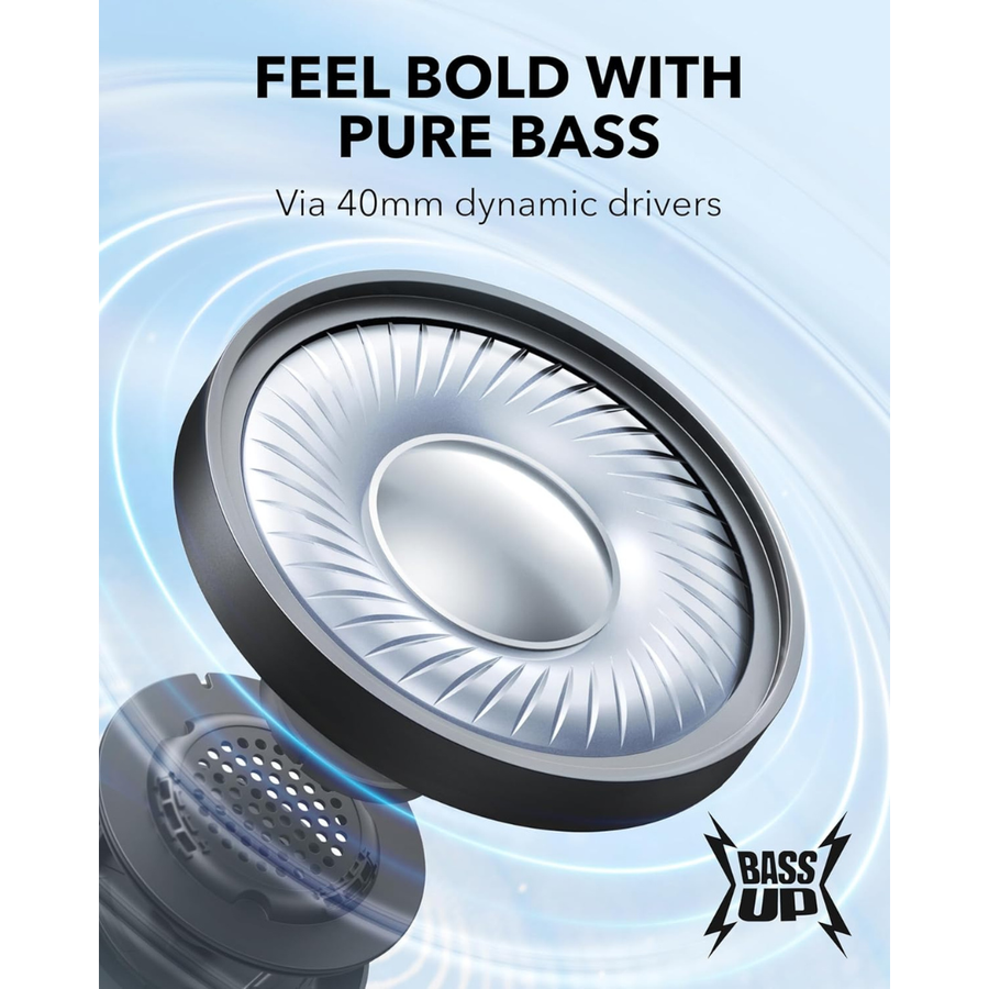 Get Soundcore H30i headphones with powerful sound and lightweight design