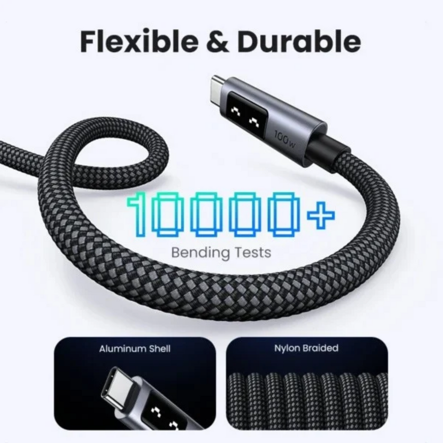 Shop UGREEN 3M USB-C to USB-C Cable for Compatible Laptops and USB-C Power Banks in Nepal.