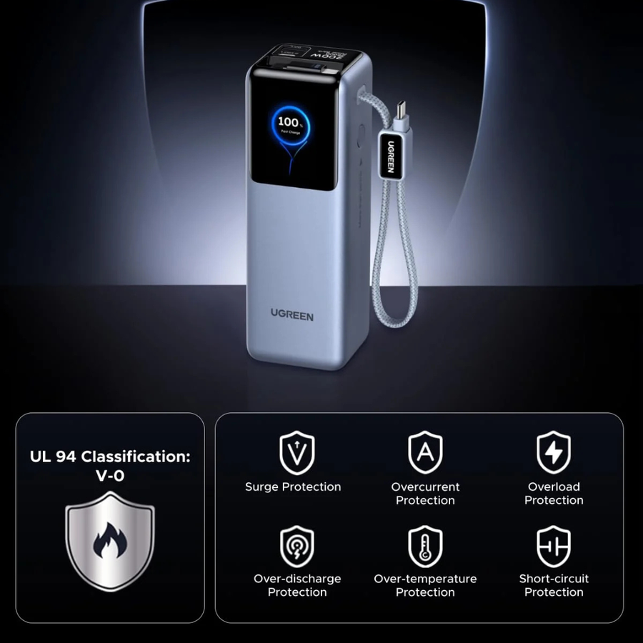 UGREEN Nexode 200W power bank with real-time TFT telemetry display – Buy Now