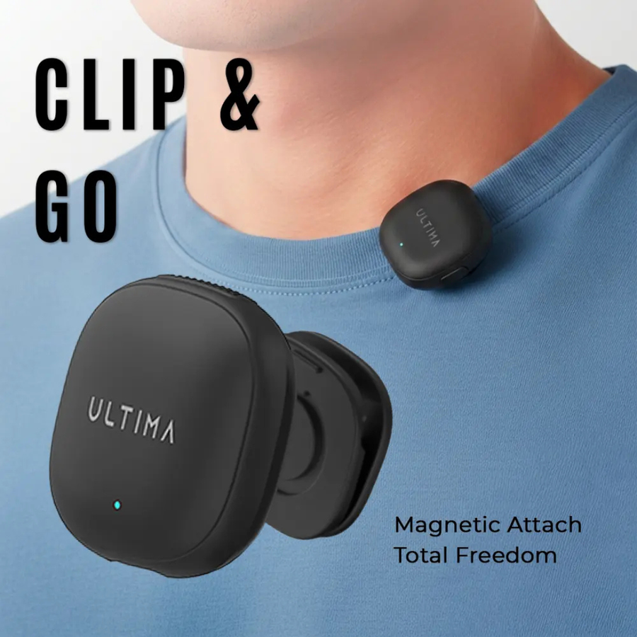 Get high quality audio using Ultima Clear Mic wireless clip microphone