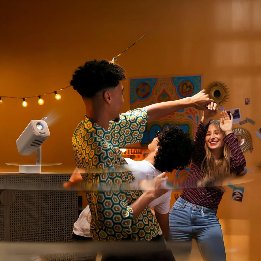 Yaber T1 Pro projector with TurboSonic Dolby speaker