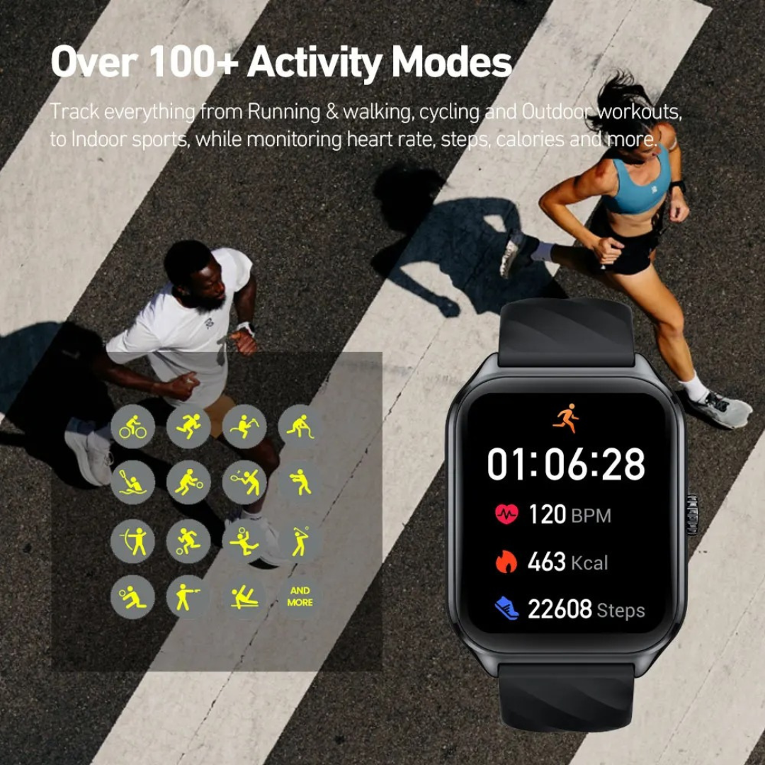 Get Zeblaze GTS 4 smartwatch for fitness tracking with step counter and calorie tracking