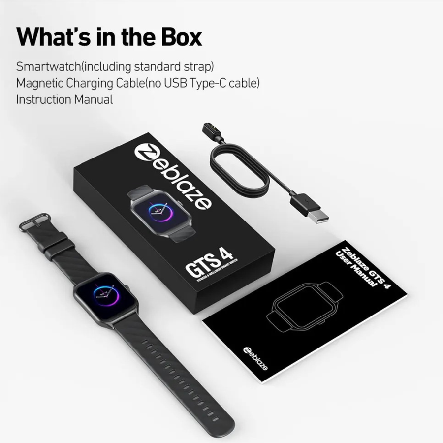 Buy now Zeblaze GTS 4 smartwatch with voice calling feature and Bluetooth 5.3 support