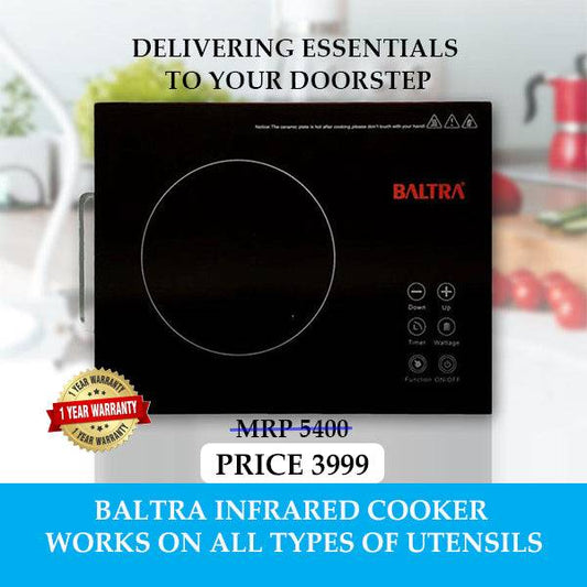 BALTRA SENSIBLE Induction Electric 2000 Watt Infrared Cooker-BIC 12 - Brother-mart