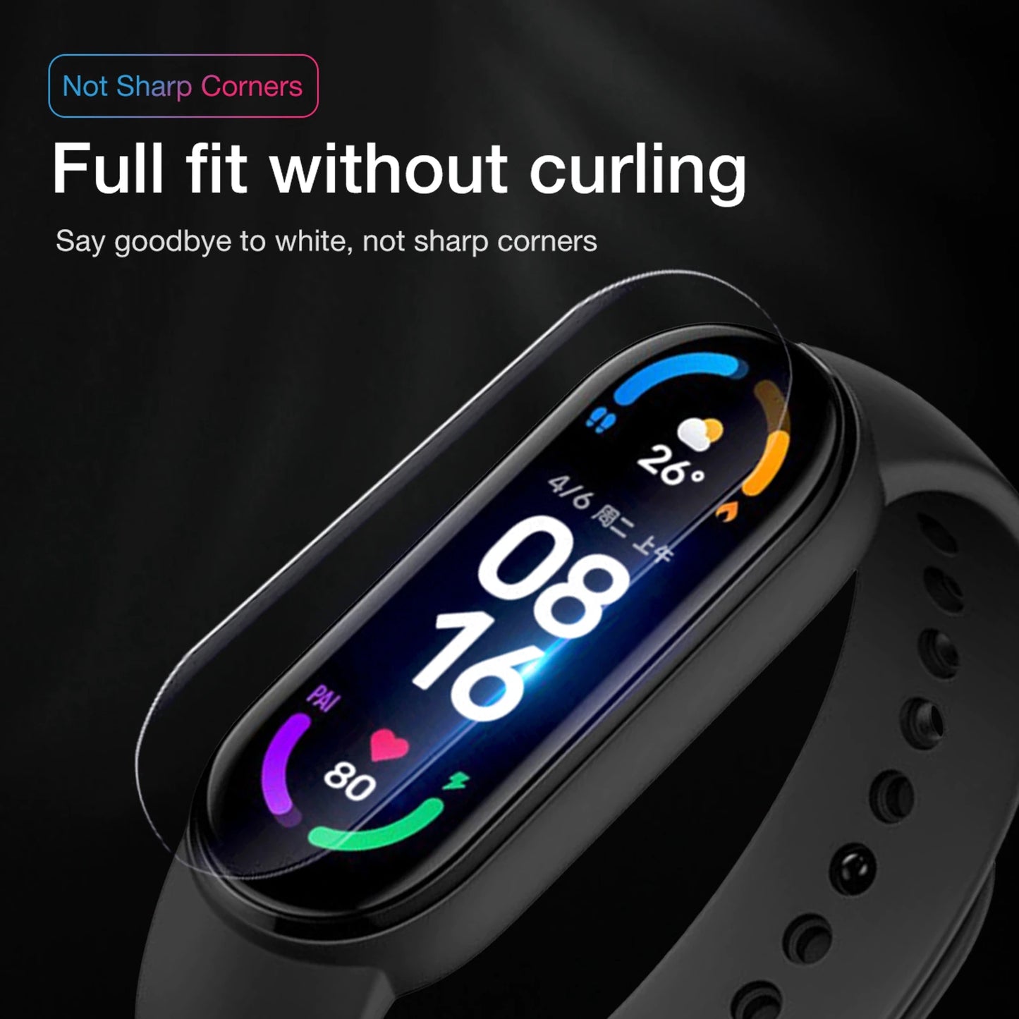 Protective Film For Xiaomi Mi Band 6 Screen Protector For Watchband 6  Not Glass - Brother-mart
