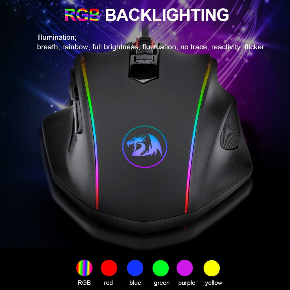 Redragon M720 Vampire RGB Gaming Mouse - Brother-mart