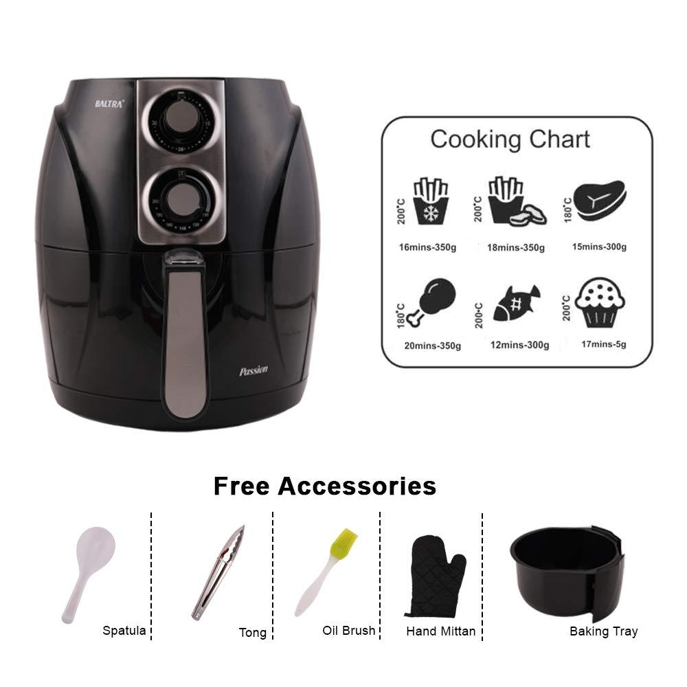 Baltra Passion 1400 Watts Air Fryer (Black) - Brother-mart