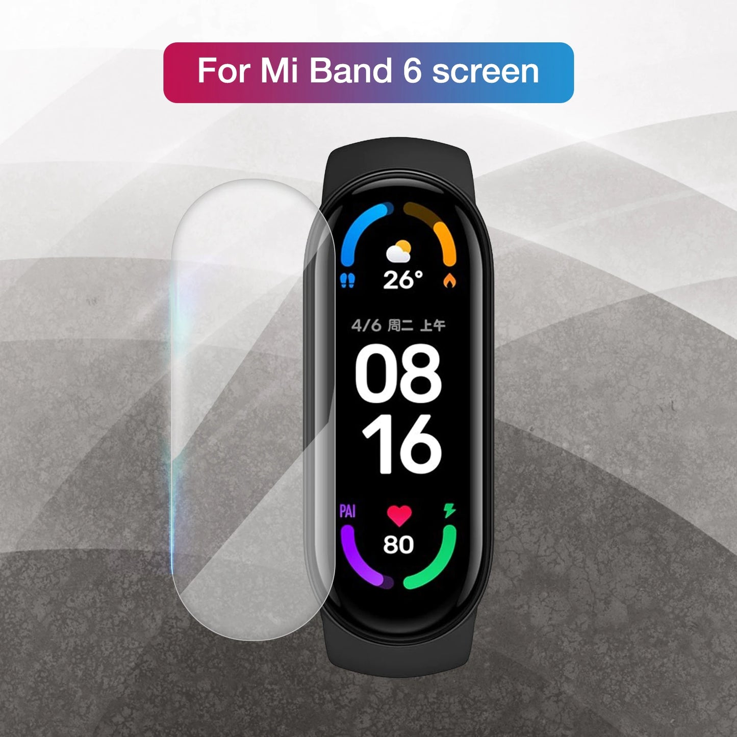 Protective Film For Xiaomi Mi Band 6 Screen Protector For Watchband 6  Not Glass - Brother-mart