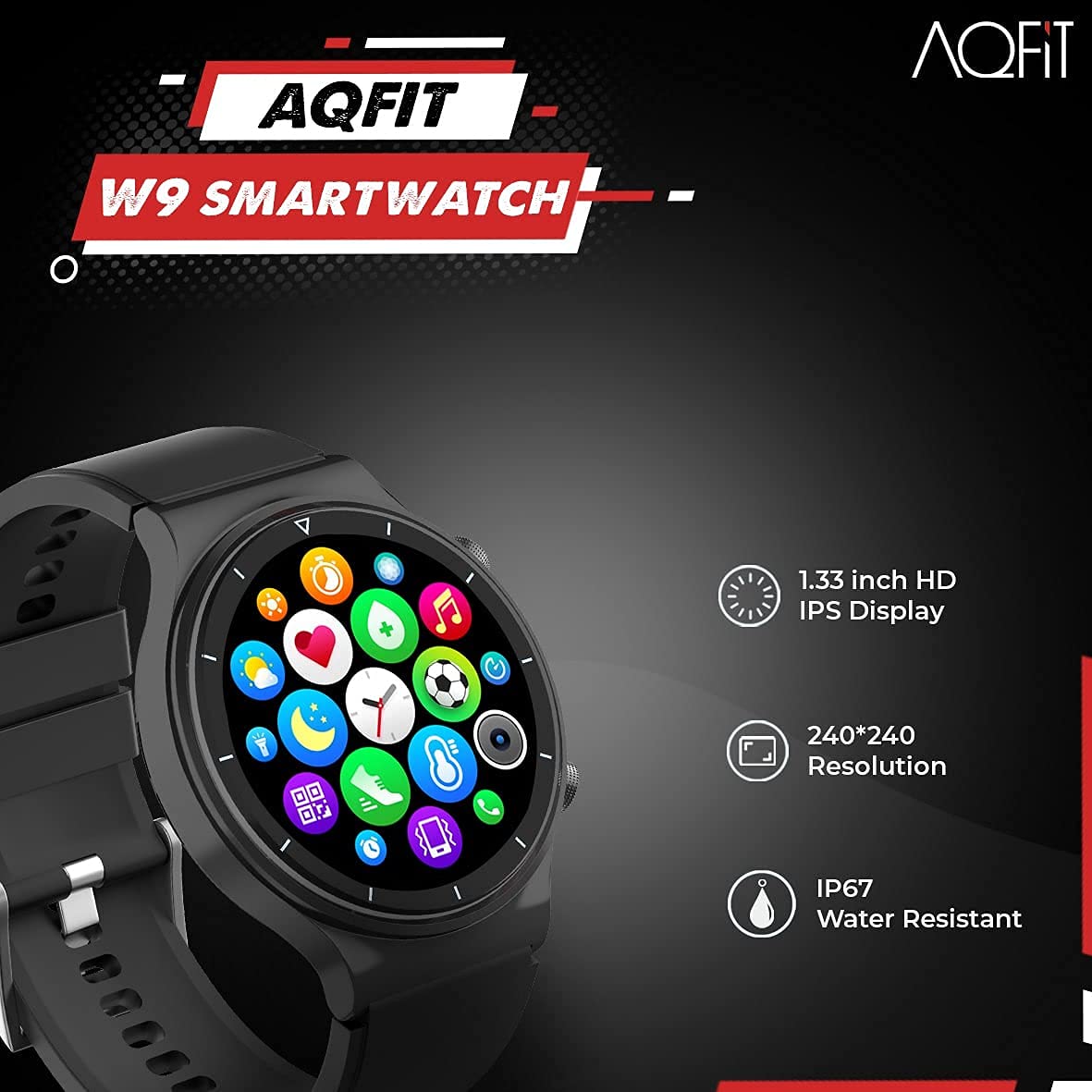 AQFIT W9 Bluetooth Watch | AQFIT W9 Watch | Brother-mart