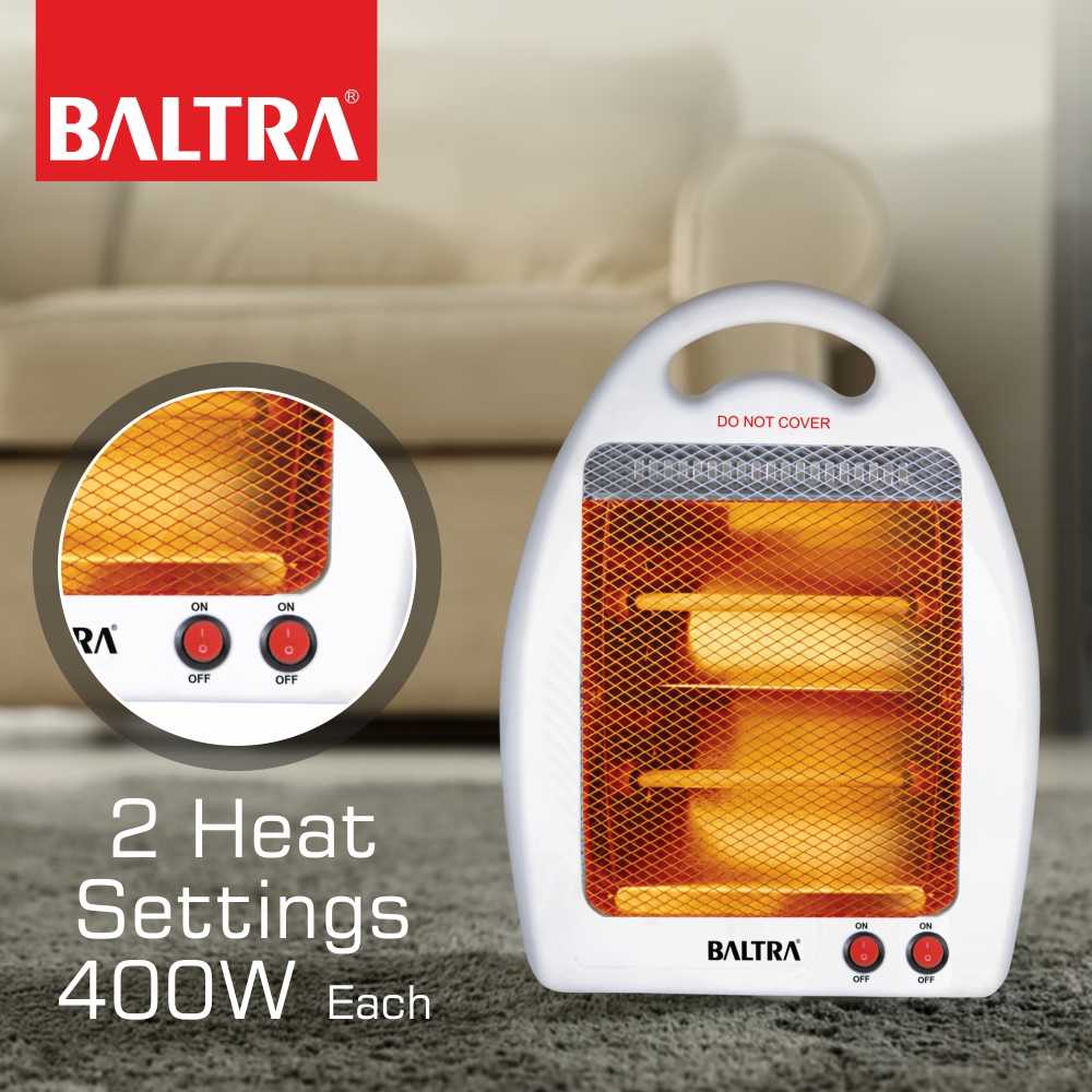 BALTRA FLAME 800W Quartz Heater 1 Year Warranty- Brother-mart
