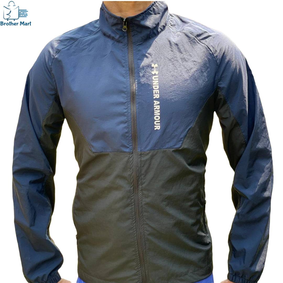 Men Quality   Windcheater for summer Zipper Male Casual  Slim Fit Jacket - Brother-mart