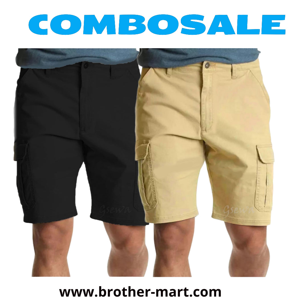 Combo Box Half pant 4 box pocket Quality black half-pant at offer price - Brother-mart