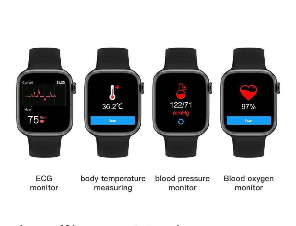 G500 GPS Tracker Smart Watch Bluetooth Call Body Temperature ECG Heart Rate Waterproof Level IP67 Multiple Sports Blood Pressure Sleep Monitoring