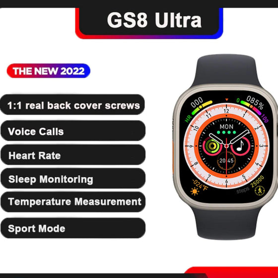 GS8 Ultra Series 8 Men's Smart Watch Always-On Temperature Measure Woman