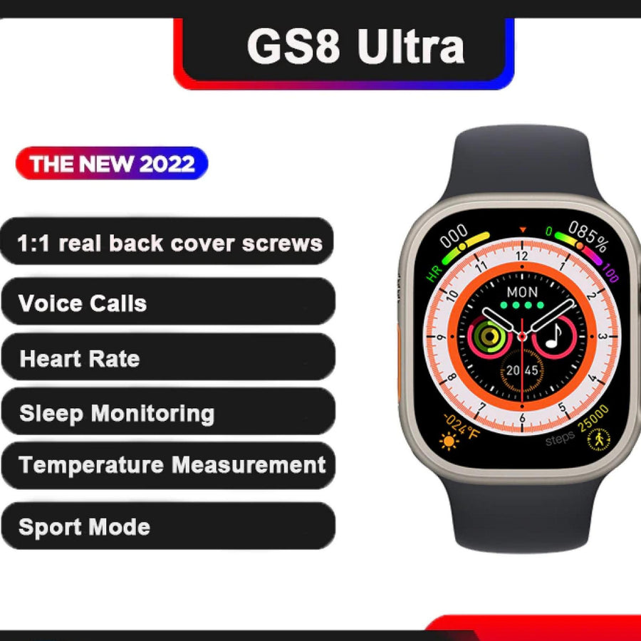 GS8 Ultra Series 8 Men's Smart Watch Always-On Temperature Measure Woman