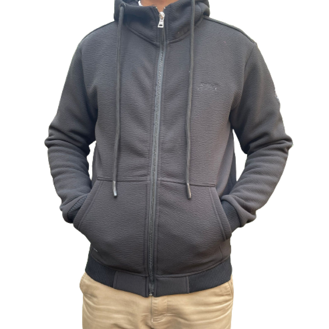 Clothing Men's Cotton Hooded Sweatshirt with Fur 