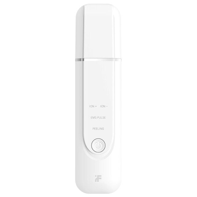 Xiaomi InFace Ultrasonic Facial Skin White color Scrubber Cleaner Blackhead Remover Peeling Shovel Cleaner Skin Care Facial Massager - Brother-mart