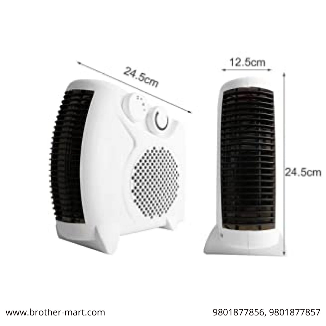 Electromax Portable Fan Heater with 2 Heat setting and Cooling, Smart room Heater - Brother-mart