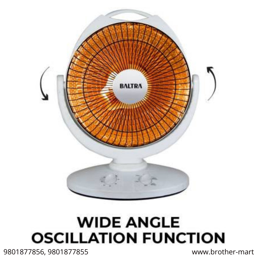 Baltra Sun Heater BTH-136/ Oscillating Halogen  Oscillating  Halogen Room Heater - Brother-mart
