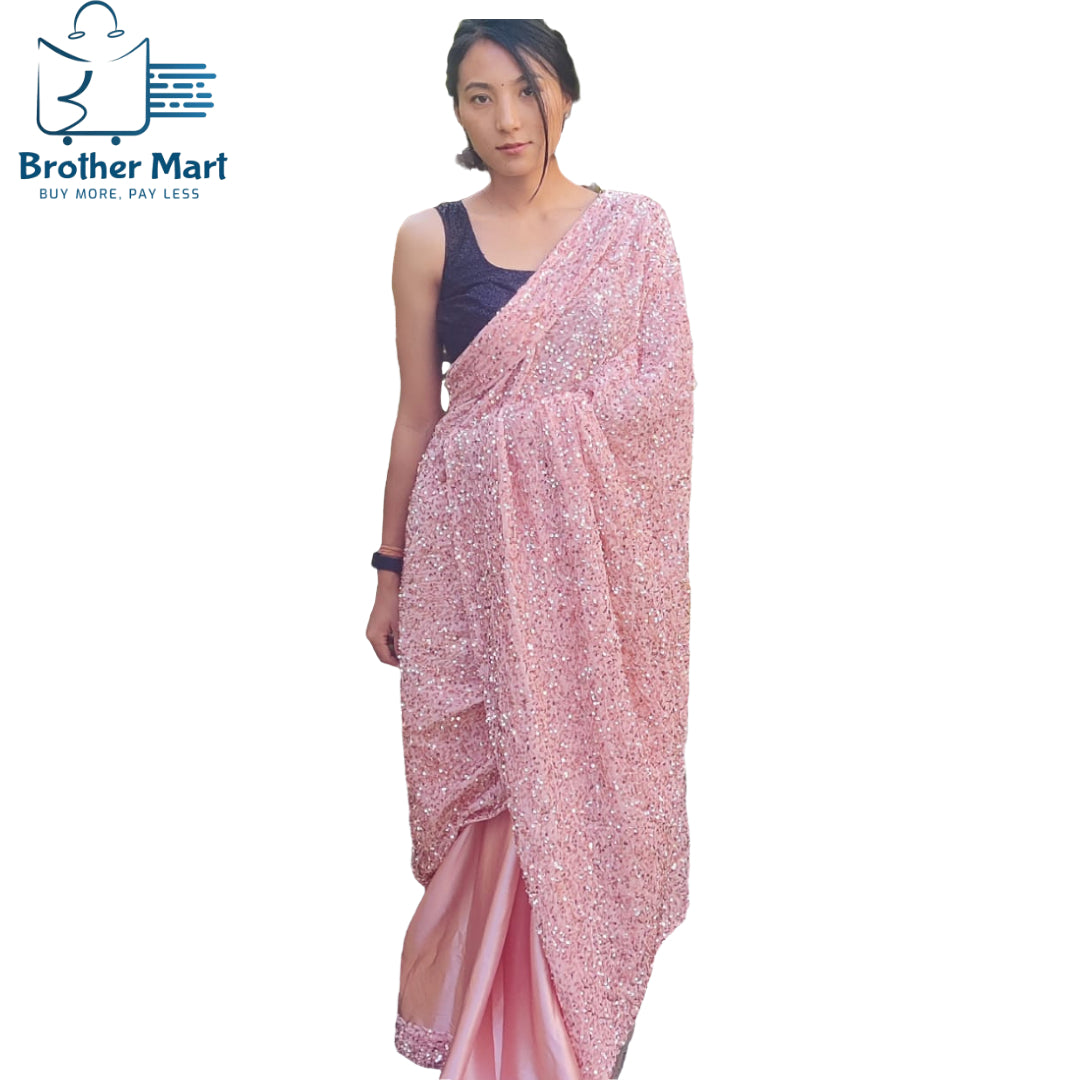 Sequence Saree For Women Best Quality Saree - Brother-mart