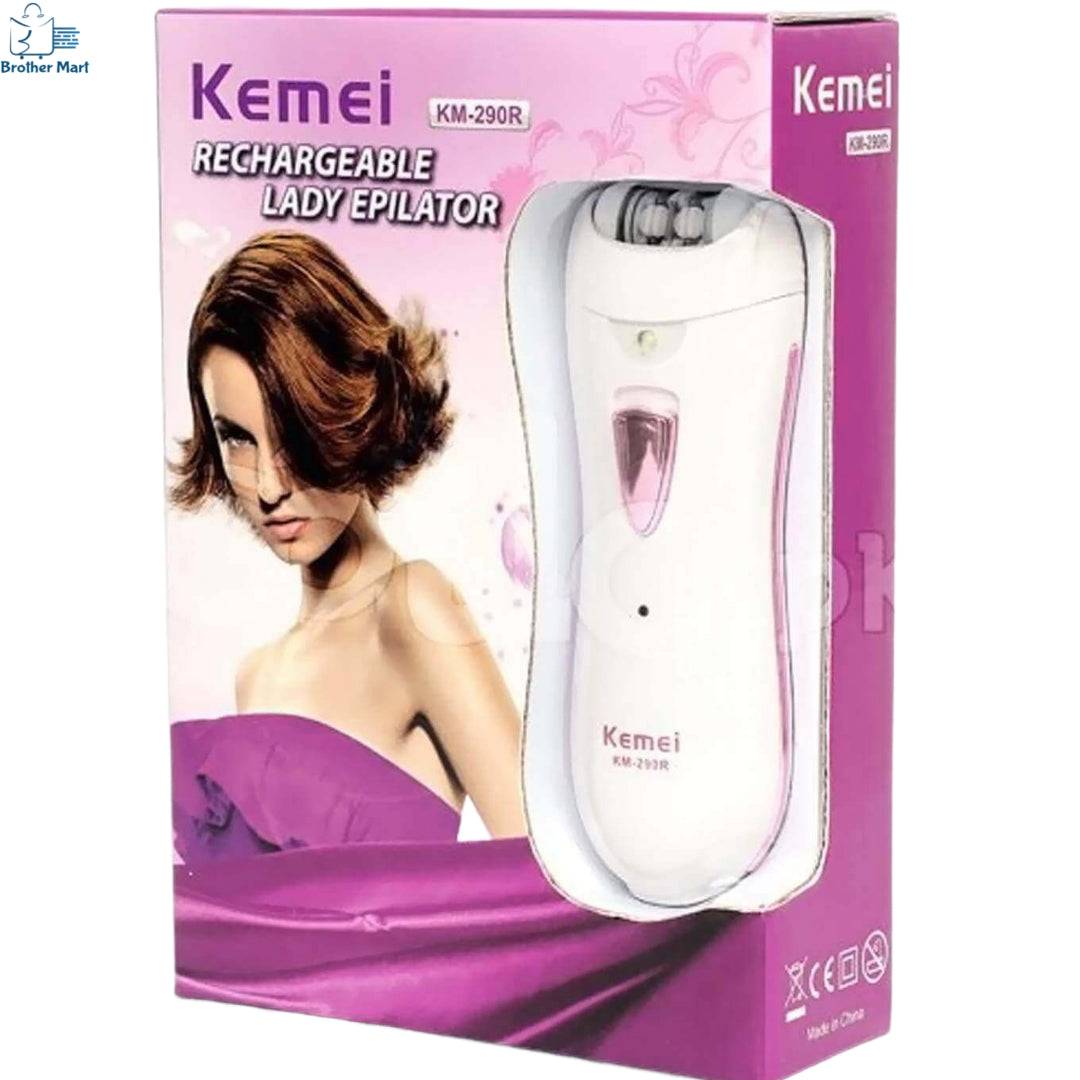 Kemei Km-290R Rechargeable Epilator Shaver for women - Brother-mart