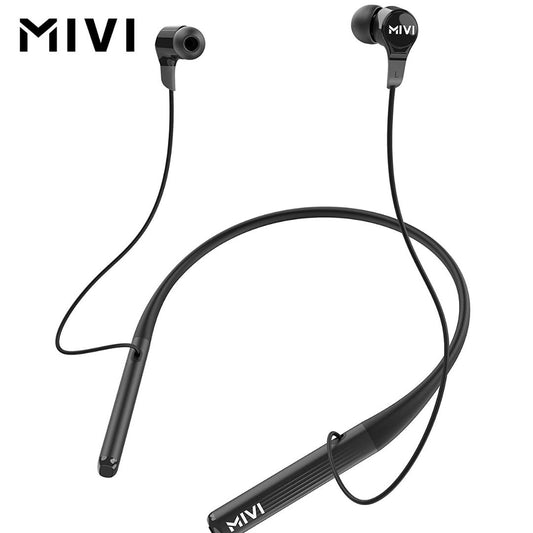 MIVI Dual Pairing Collar 2B Buds |18 hours playtime | HD Stereo Sound with 1 year warranty