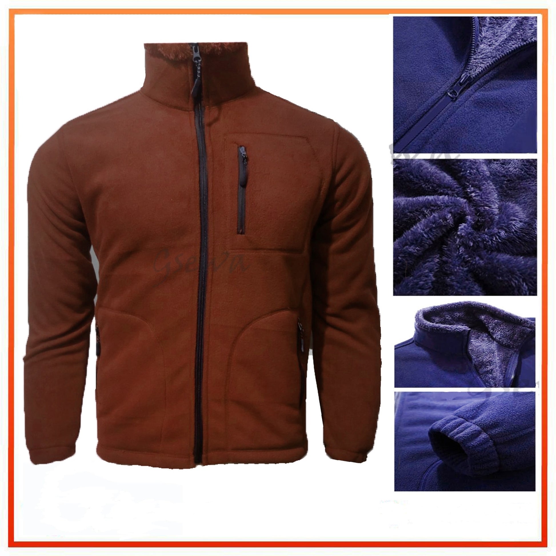 Men's  Pro Fleece Full Zip Jacket Polar Jacket